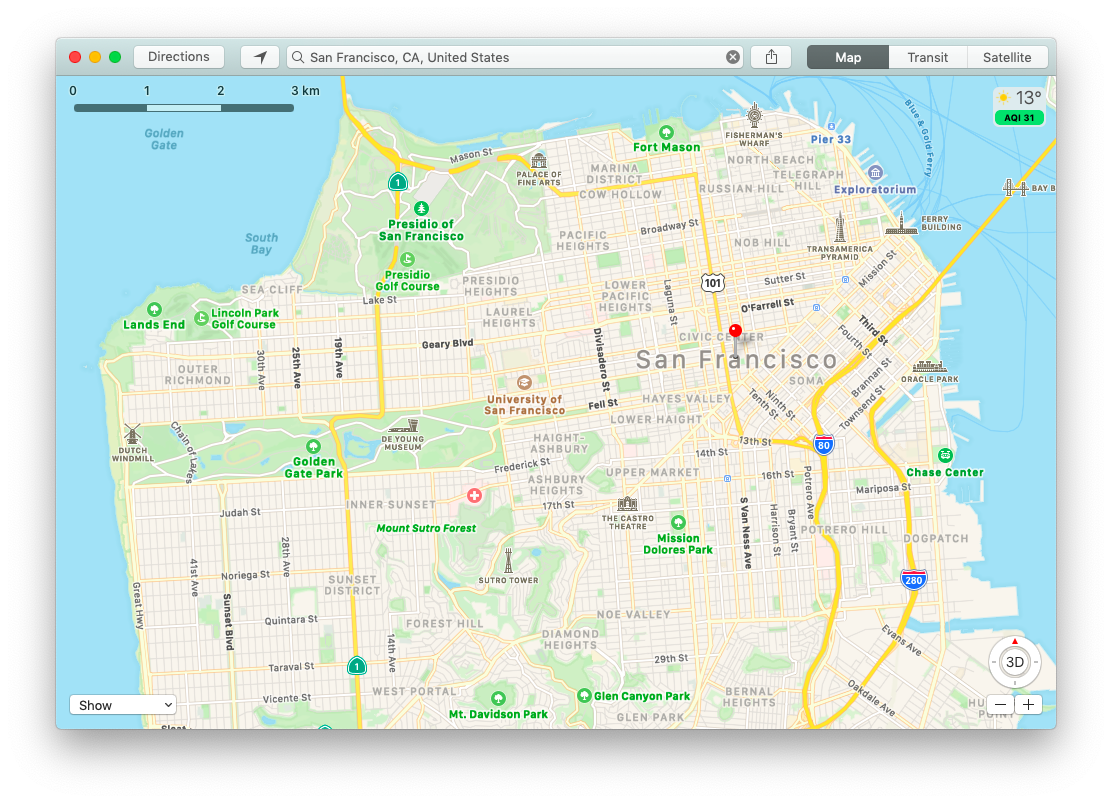 google maps app for mac os